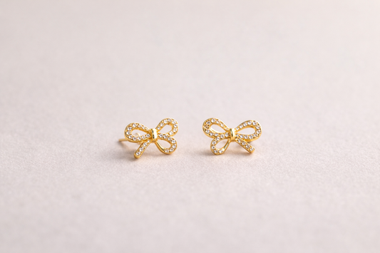 CRYSTAL BOW STUDS