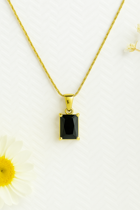 NOIR DROP NECKLACE