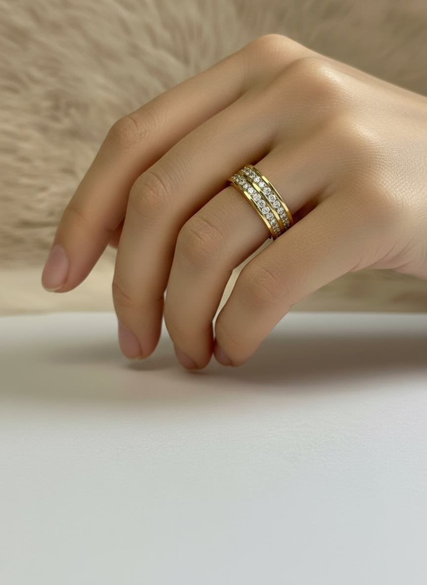DOUBLE DAZZLE RING